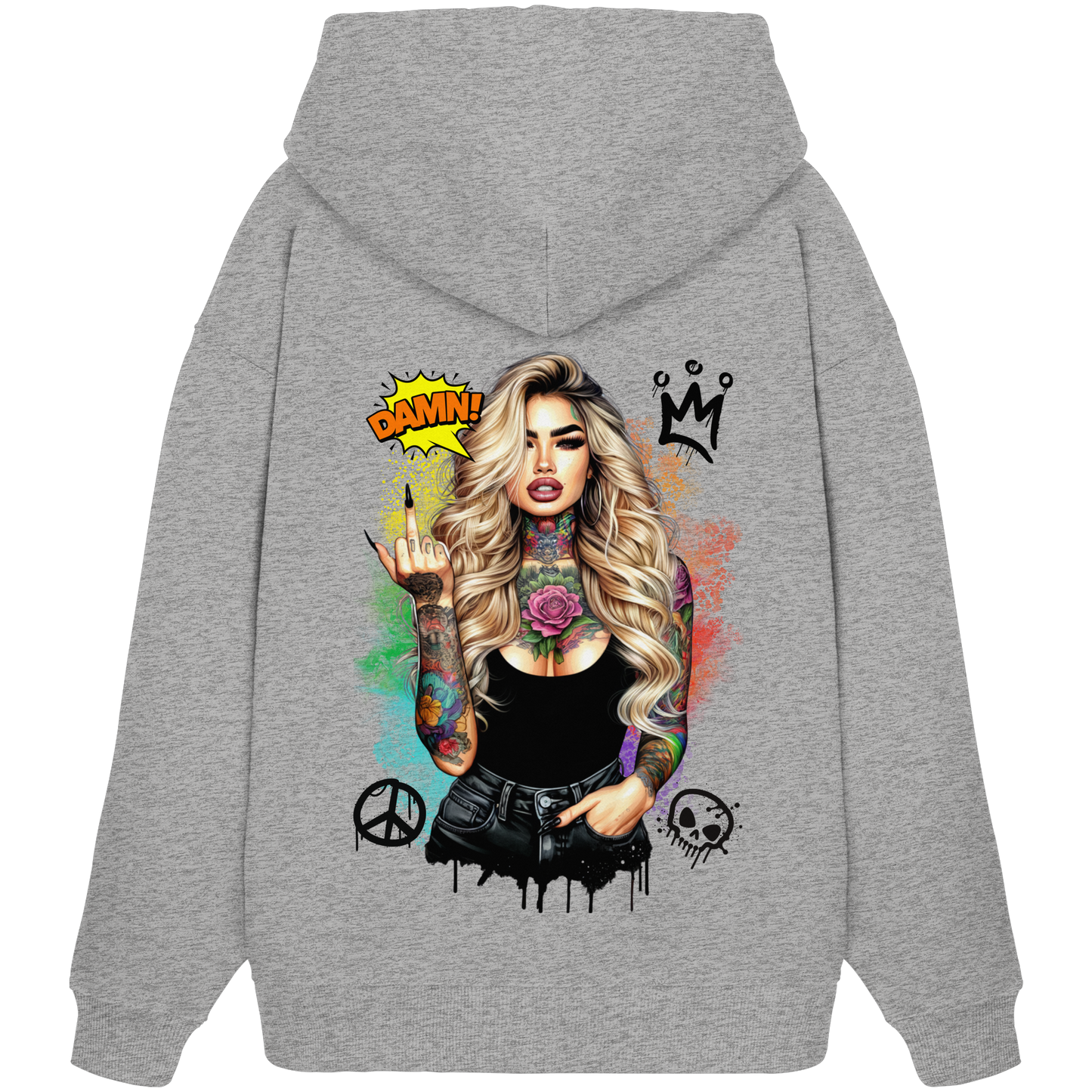 Ink Queen - Organic Oversize Hoodie