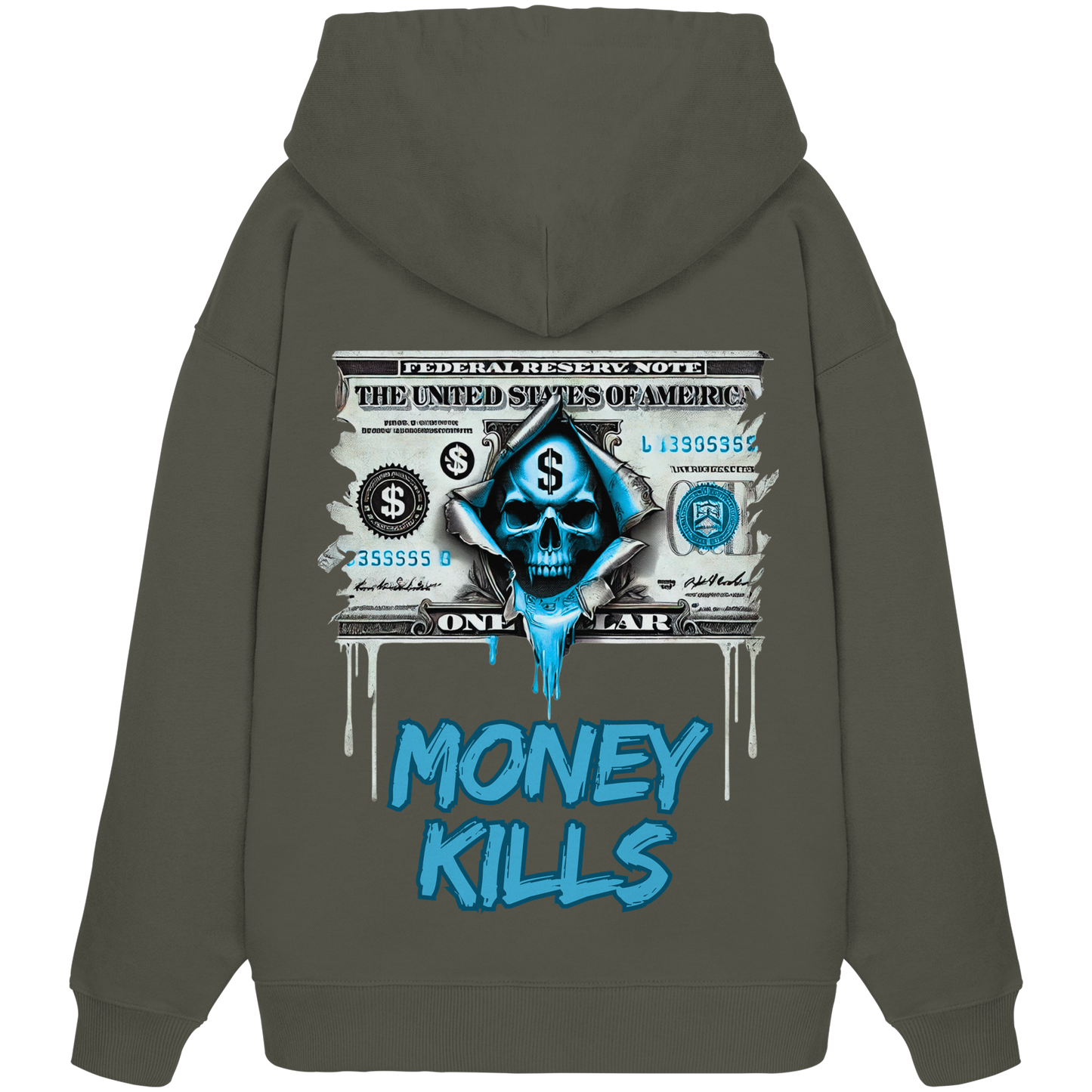 Money Kills - Organic Oversize Hoodie
