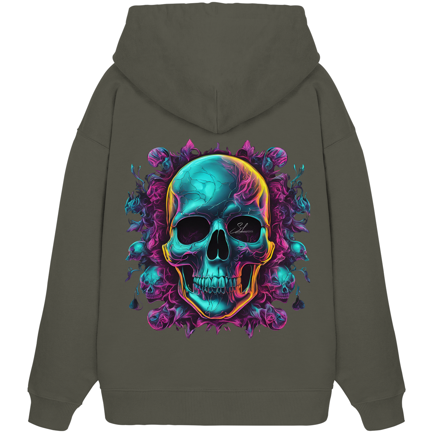 Galactic Skull - Organic Oversize Hoodie