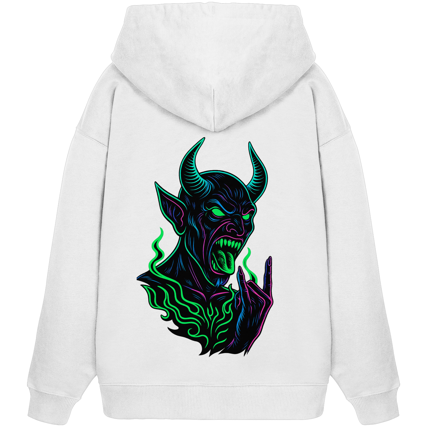 Neon Hellfire - Organic Oversize Hoodie