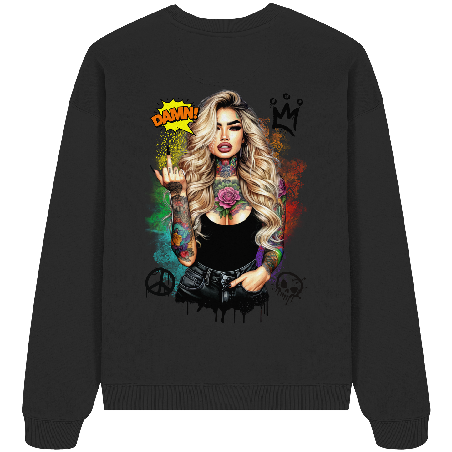Ink Queen - Organic Oversize Sweatshirt