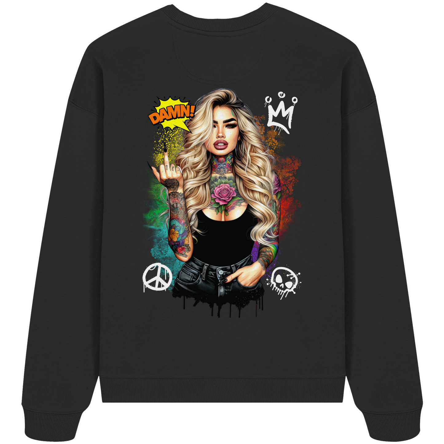 Ink Queen - Organic Oversize Sweatshirt