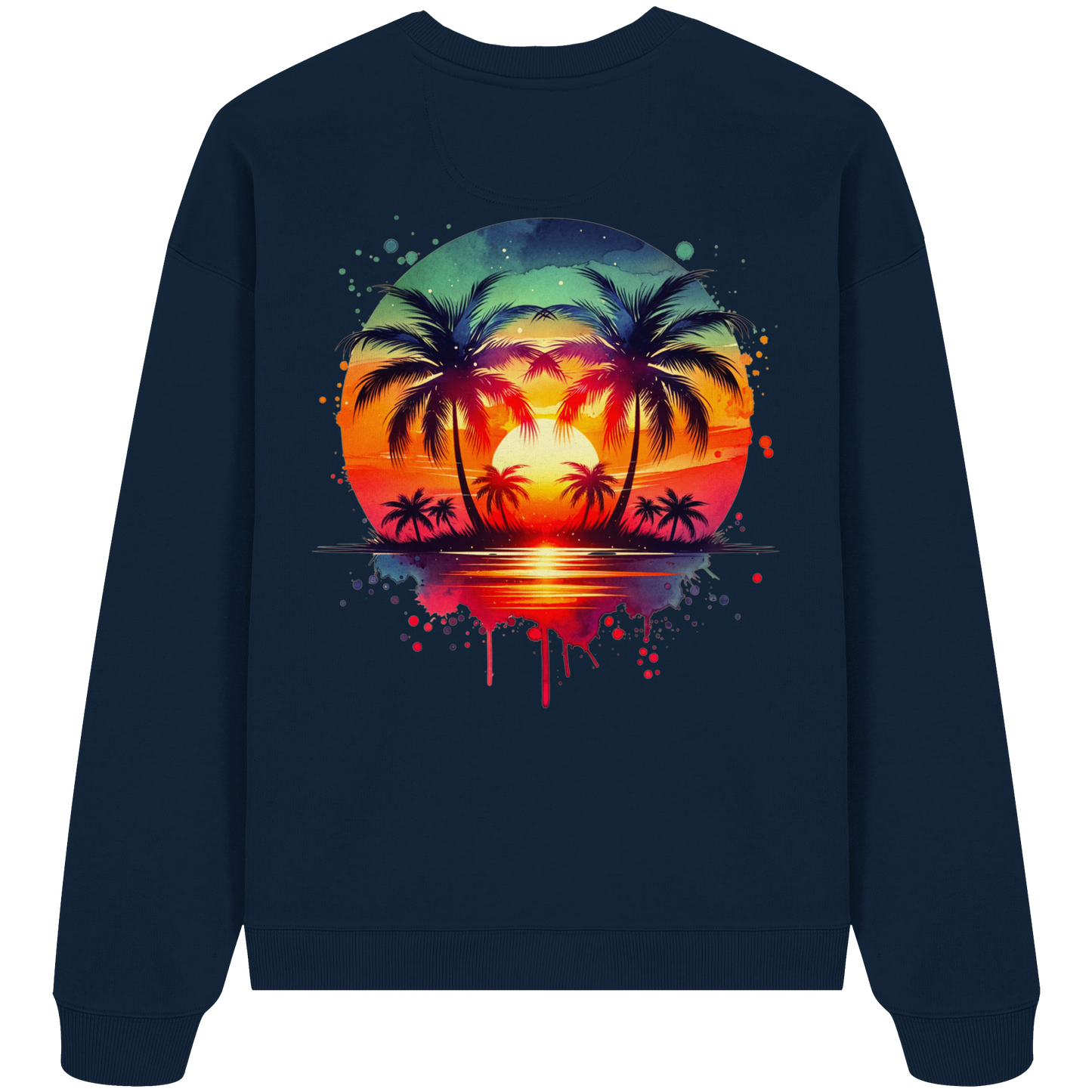 Tropical Sunset - Organic Oversize Sweatshirt