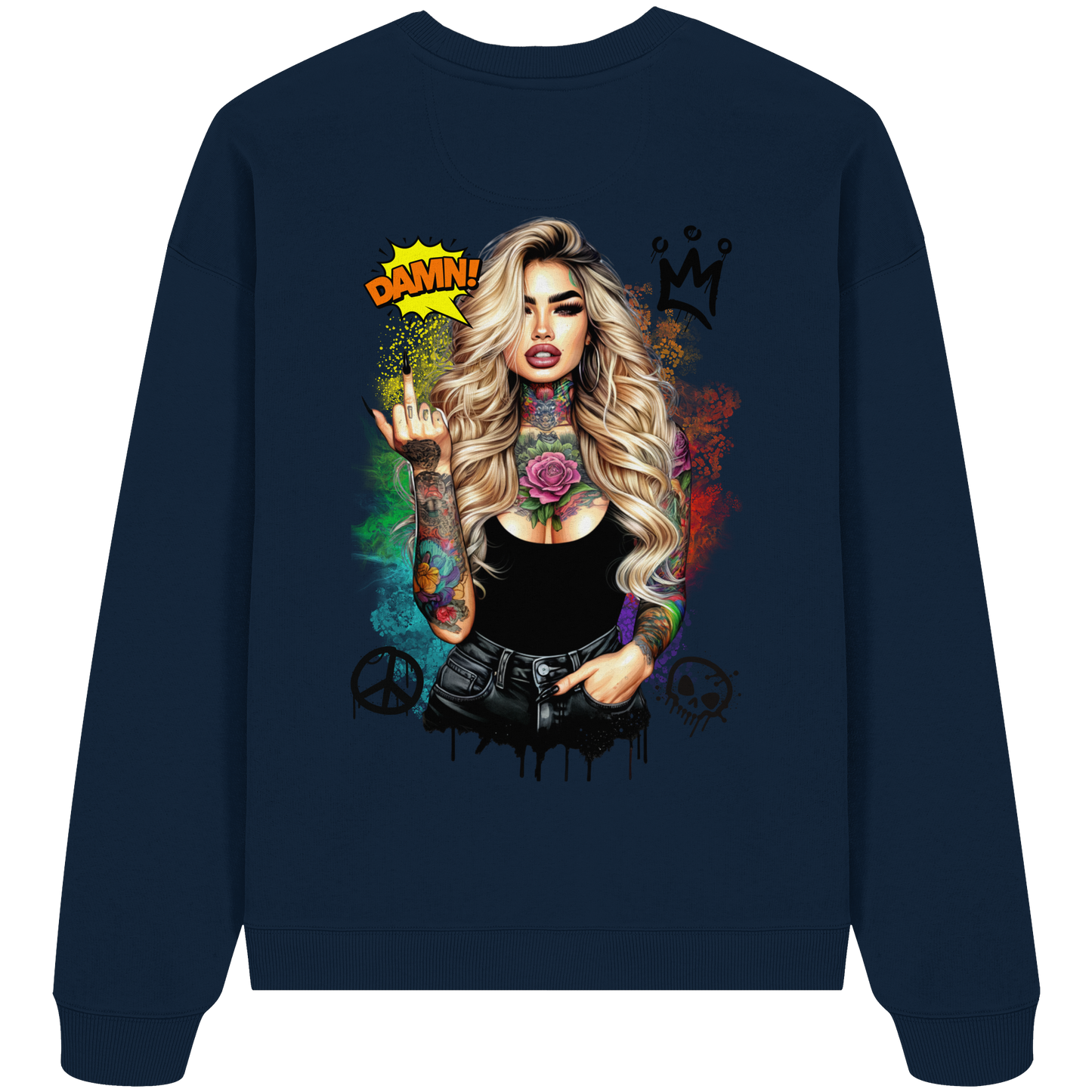 Ink Queen - Organic Oversize Sweatshirt
