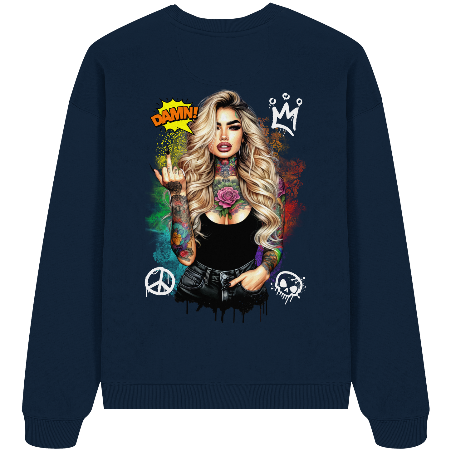 Ink Queen - Organic Oversize Sweatshirt