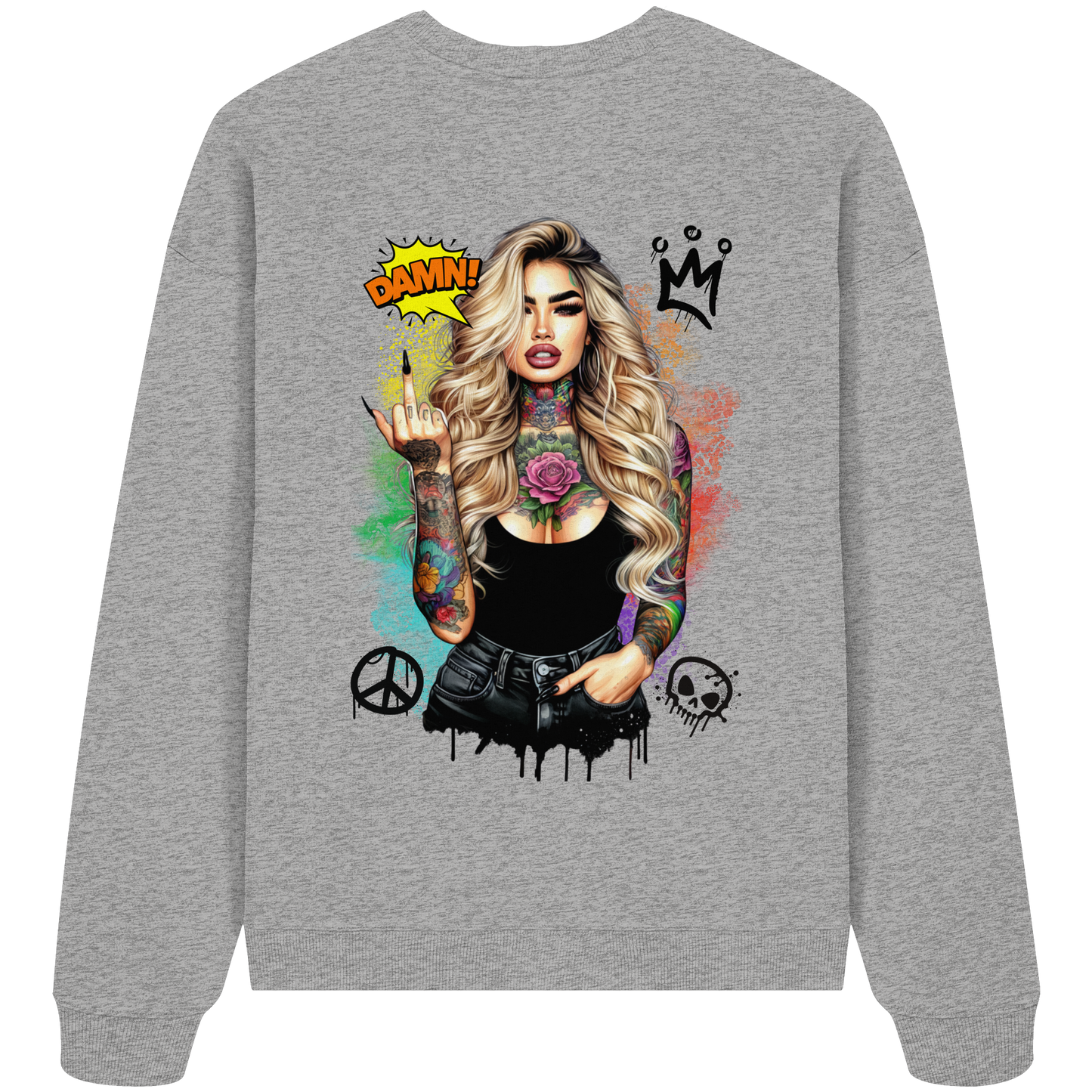 Ink Queen - Organic Oversize Sweatshirt