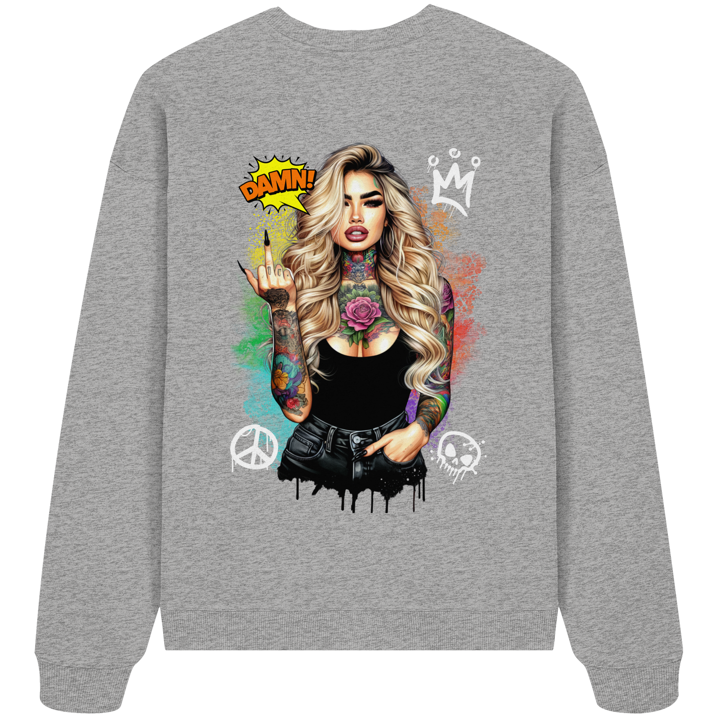 Ink Queen - Organic Oversize Sweatshirt
