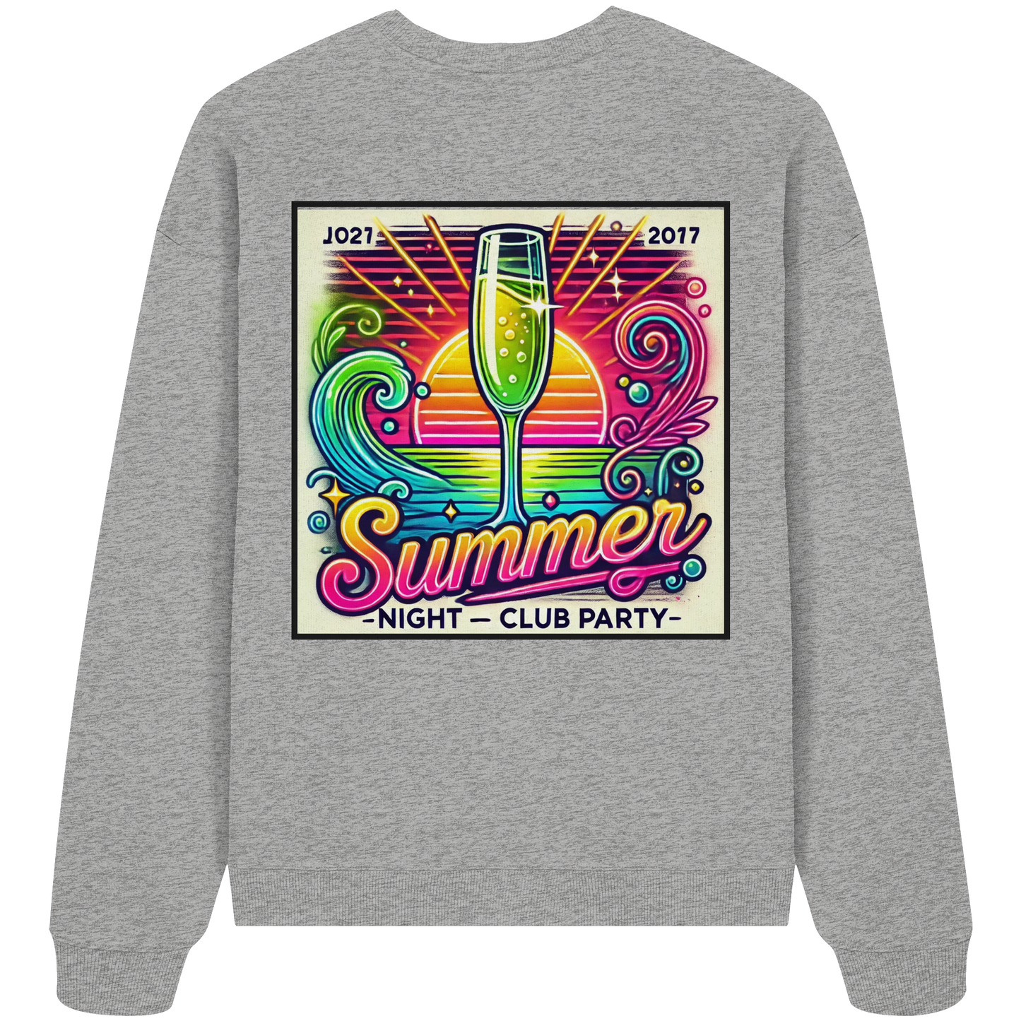 Summer Party Vibes - Organic Oversize Sweatshirt