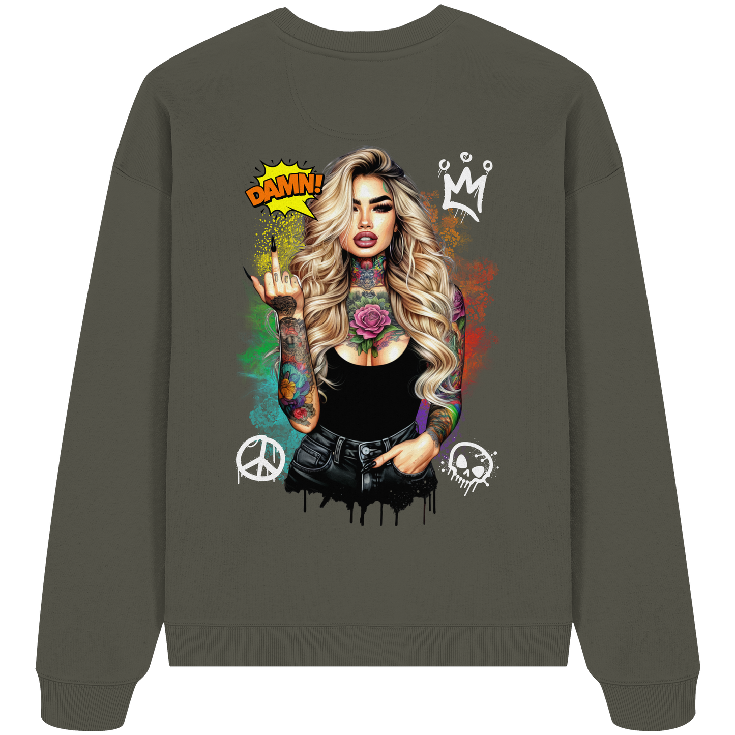 Ink Queen - Organic Oversize Sweatshirt