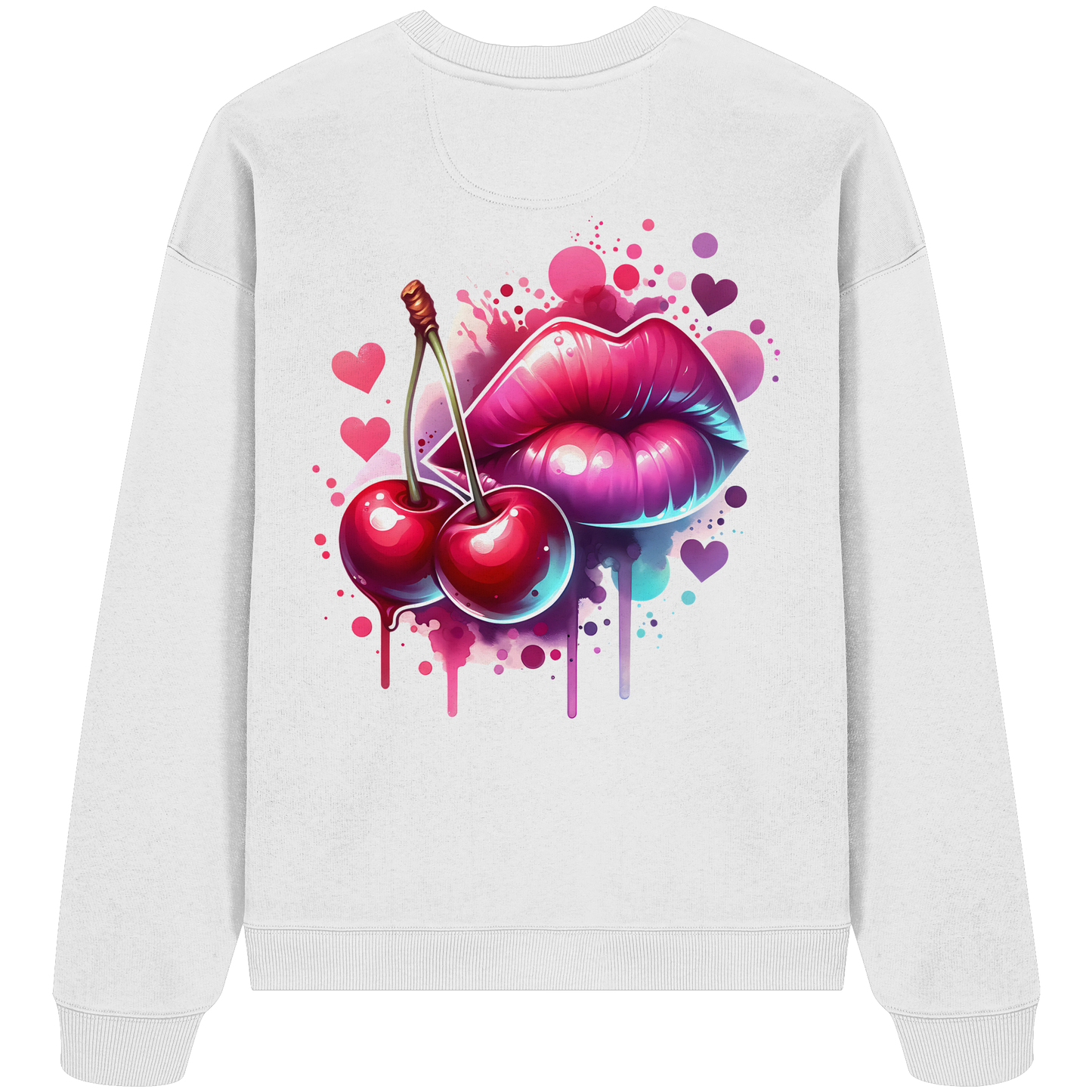 Cherry Kisses - Organic Oversize Sweatshirt
