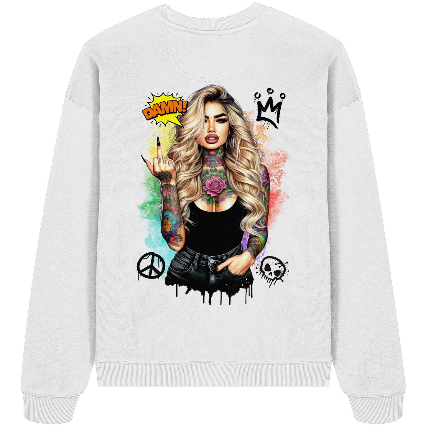 Ink Queen - Organic Oversize Sweatshirt