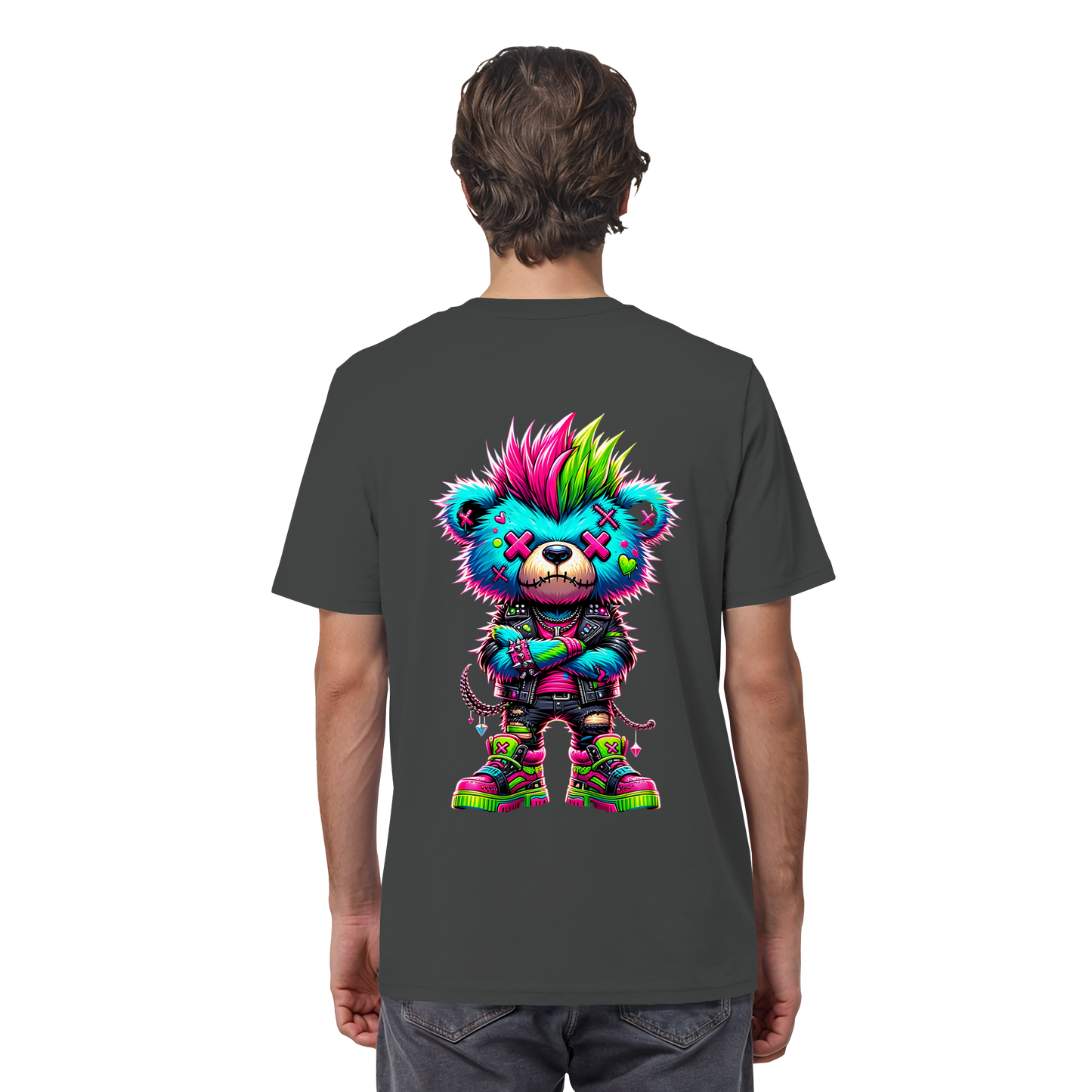 Punk Neon Teddy - Organic Shirt