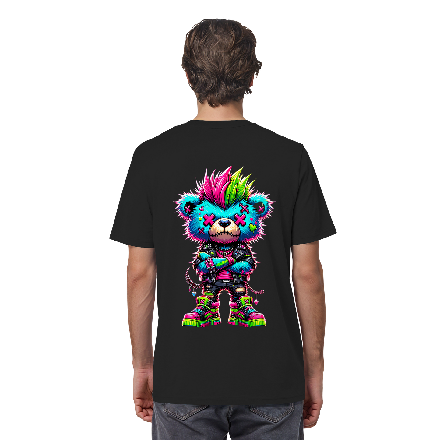 Punk Neon Teddy - Organic Shirt