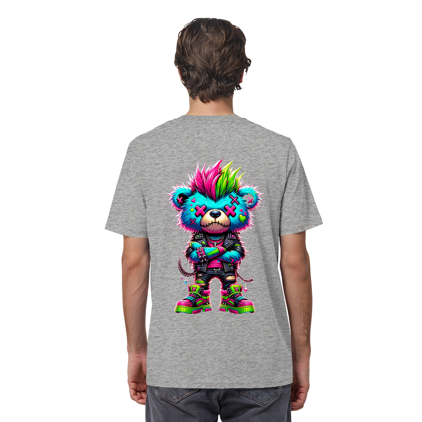 Punk Neon Teddy - Organic Shirt