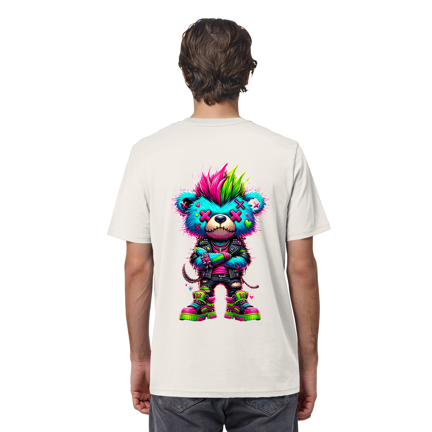 Punk Neon Teddy - Organic Shirt