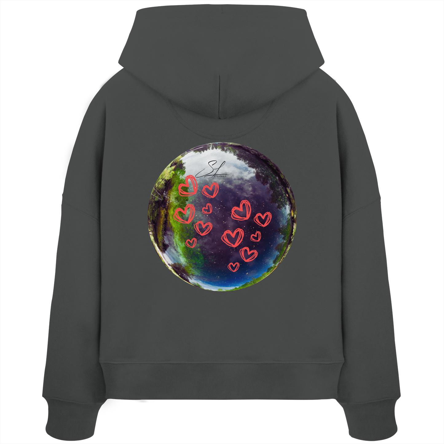 Love our World - Womens Organic Boxcut Hoodie