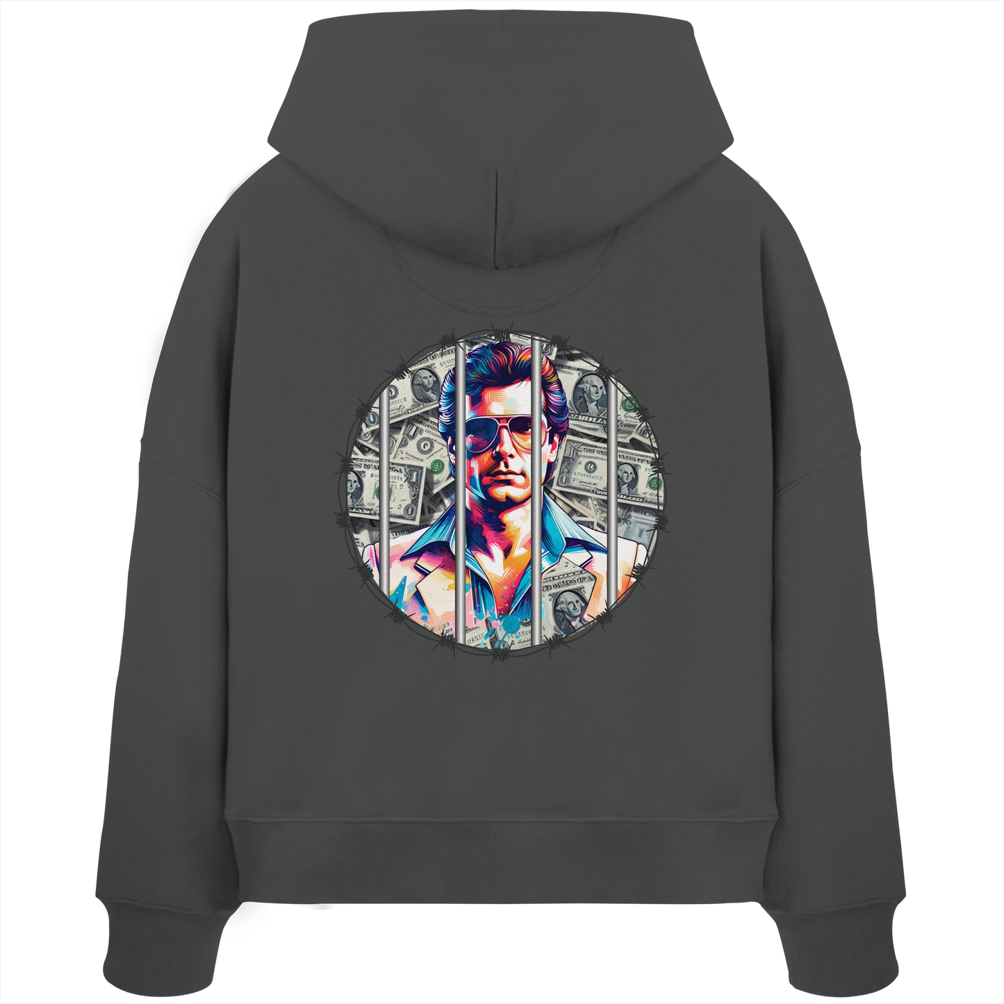 Money Maker - Womens Organic Boxcut Hoodie