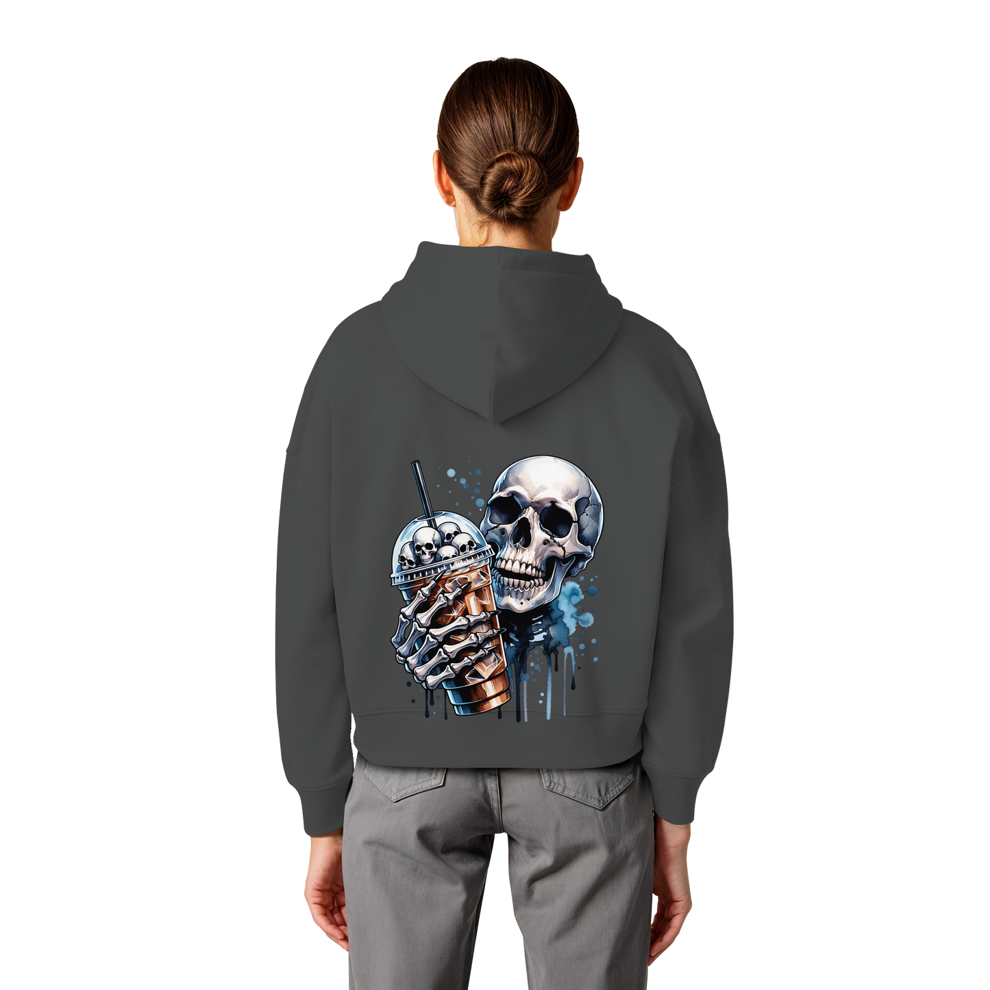 Chill Skull - Womens Organic Boxcut Hoodie