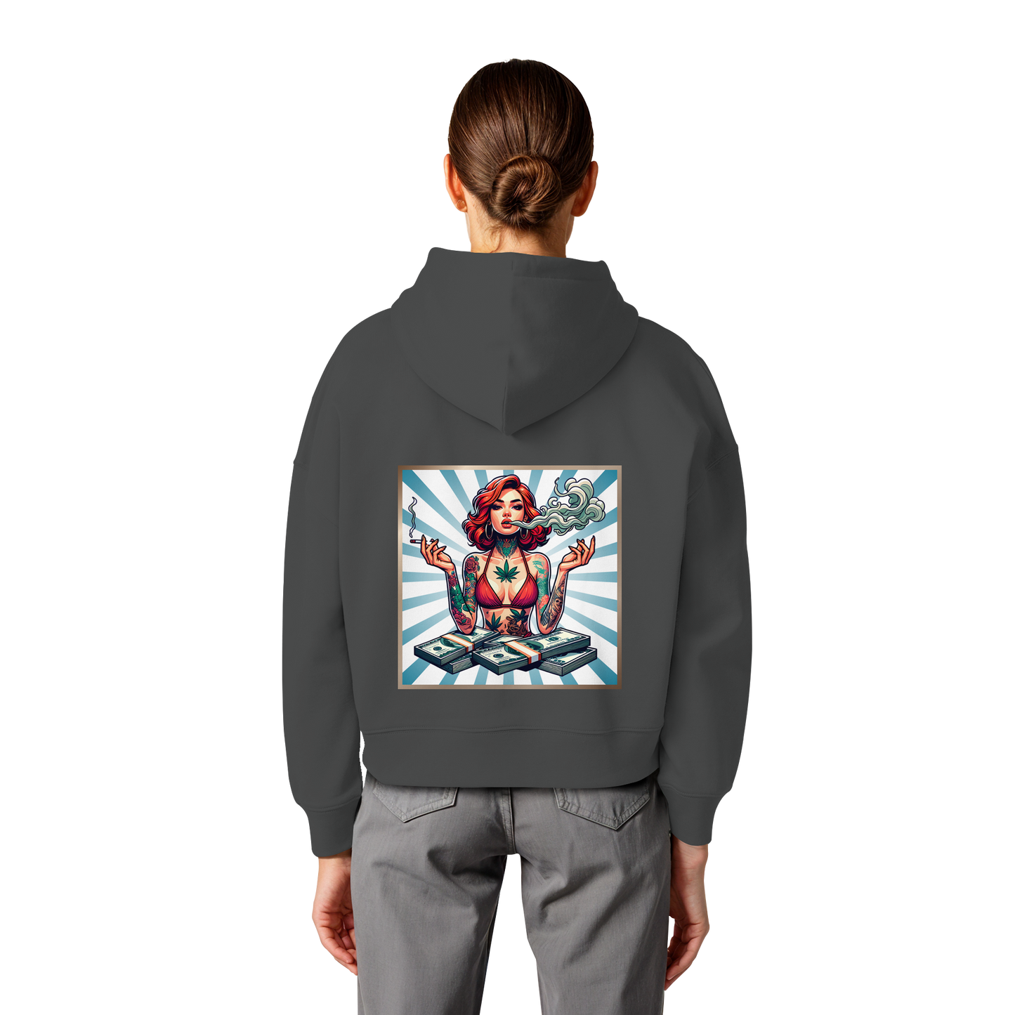 Rebel Rich - Womens Organic Boxcut Hoodie