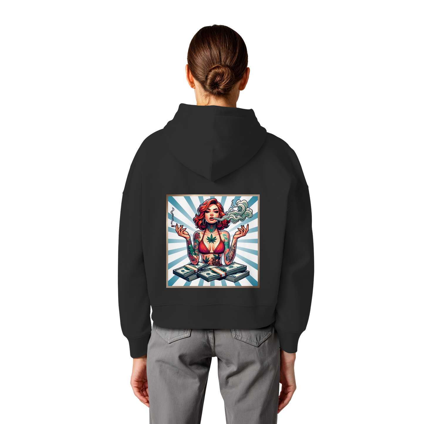 Rebel Rich - Womens Organic Boxcut Hoodie