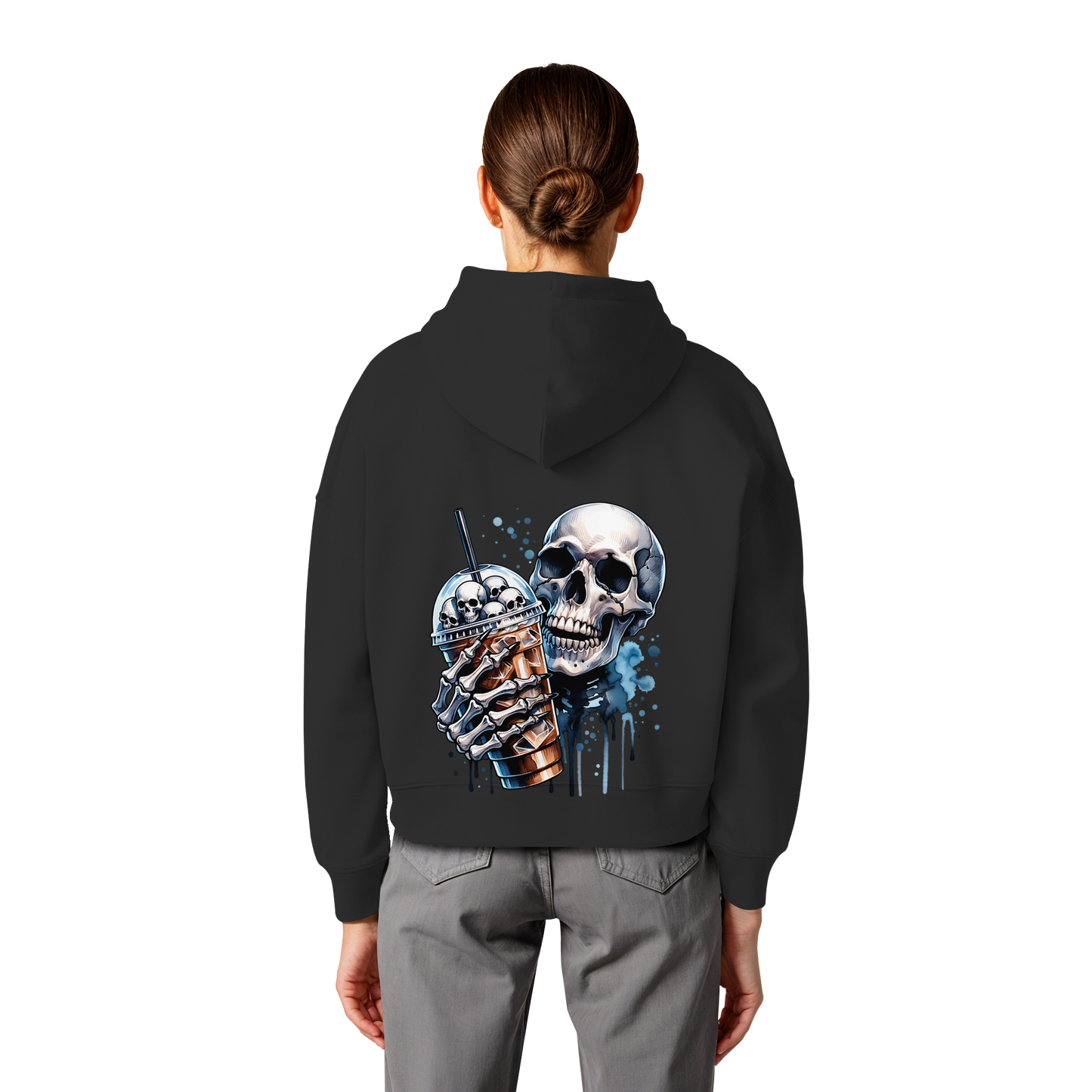 Chill Skull - Womens Organic Boxcut Hoodie