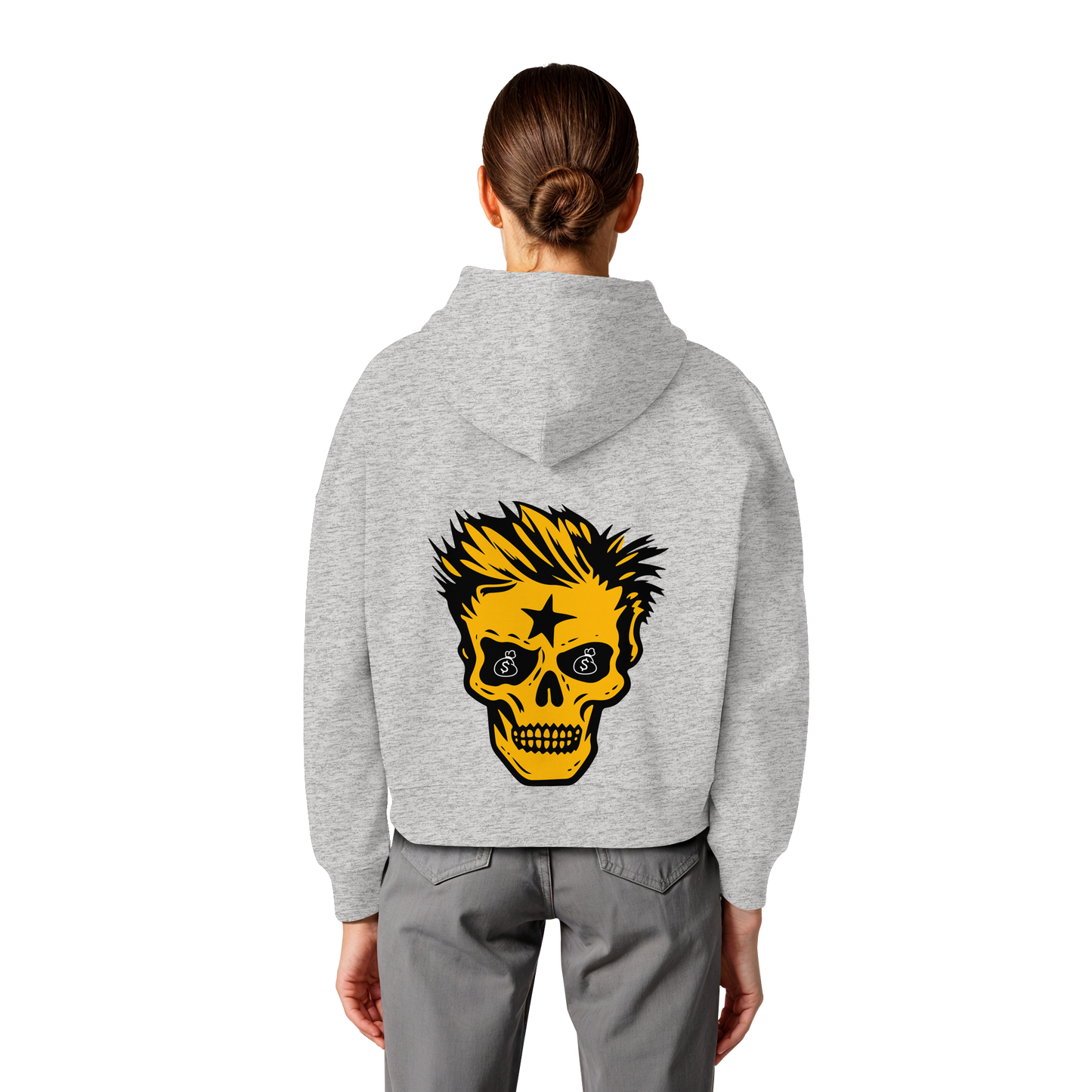 Golden Skull - Womens Organic Boxcut Hoodie