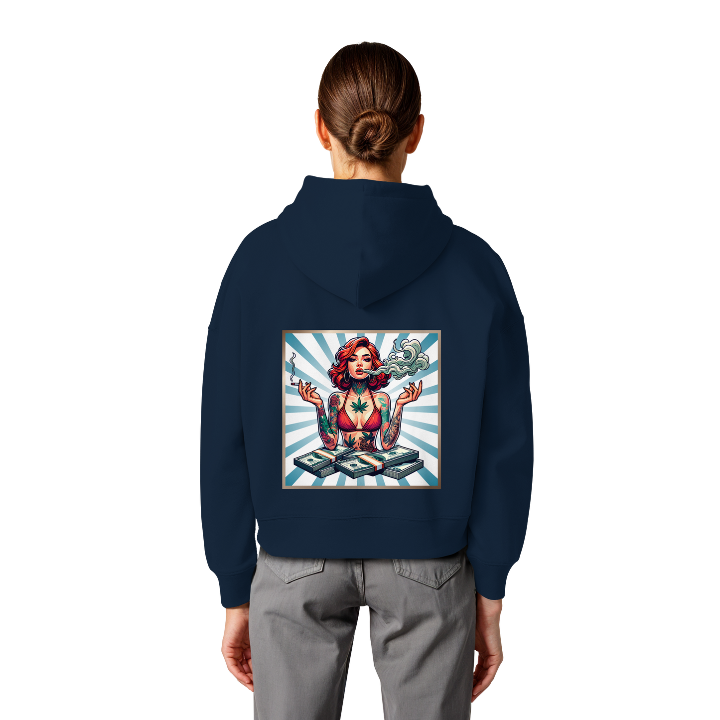 Rebel Rich - Womens Organic Boxcut Hoodie