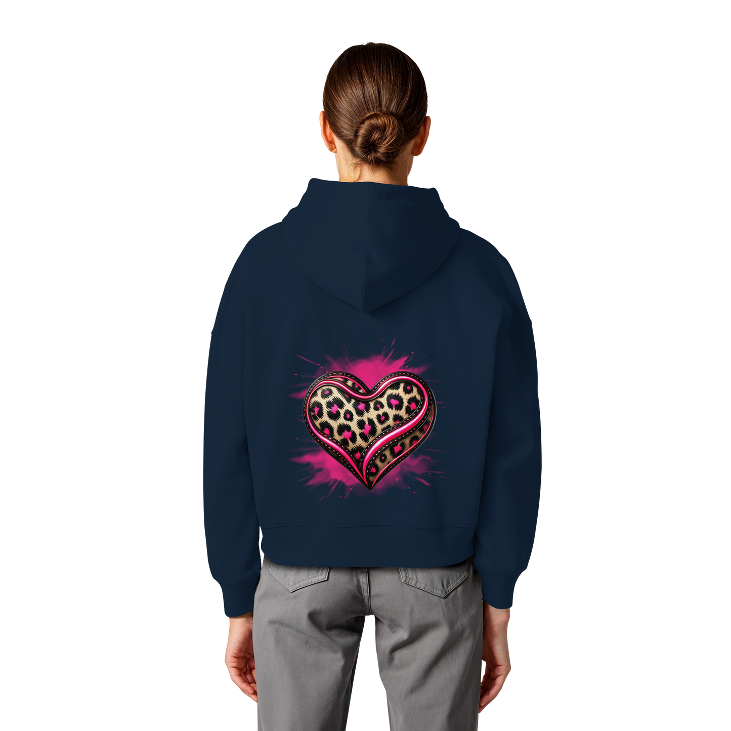 Wild Heart - Womens Organic Boxcut Hoodie