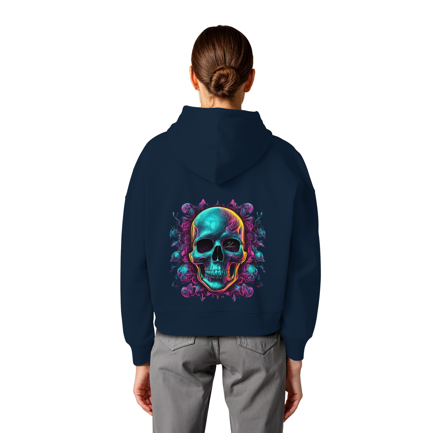 Galactic Skull - Organic Women Boxcut Hoodie