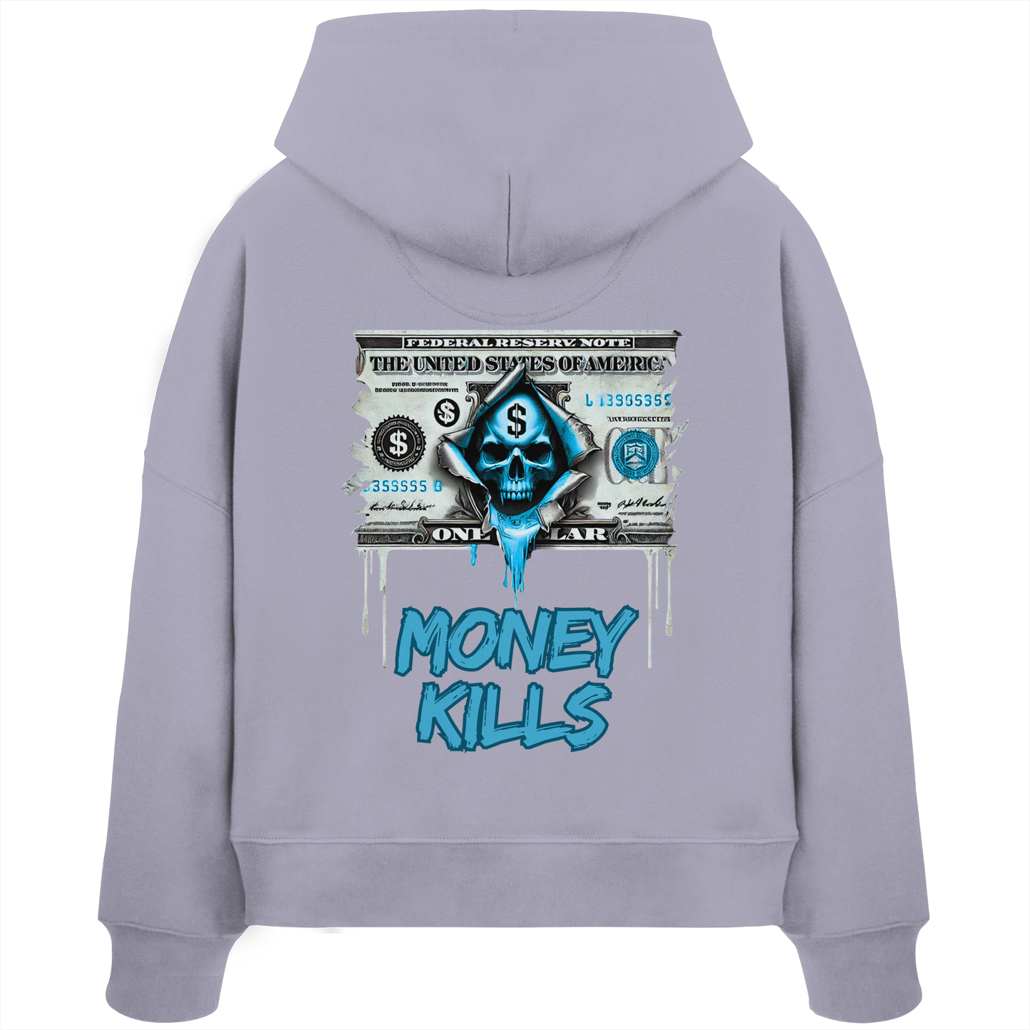 Money Kills - Womens Organic Boxcut Hoodie