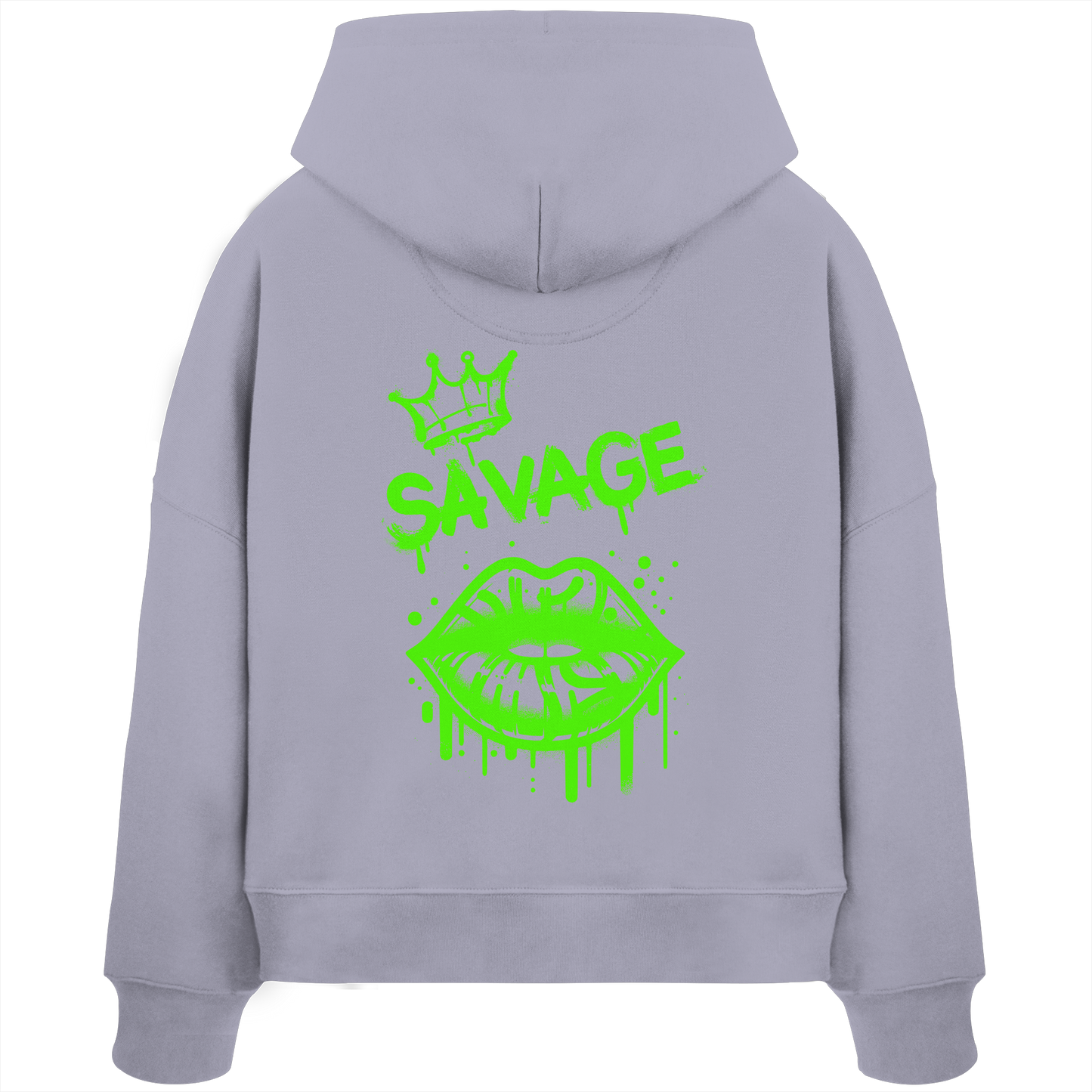 Kiss of Attitude - Womens Organic Boxcut Hoodie