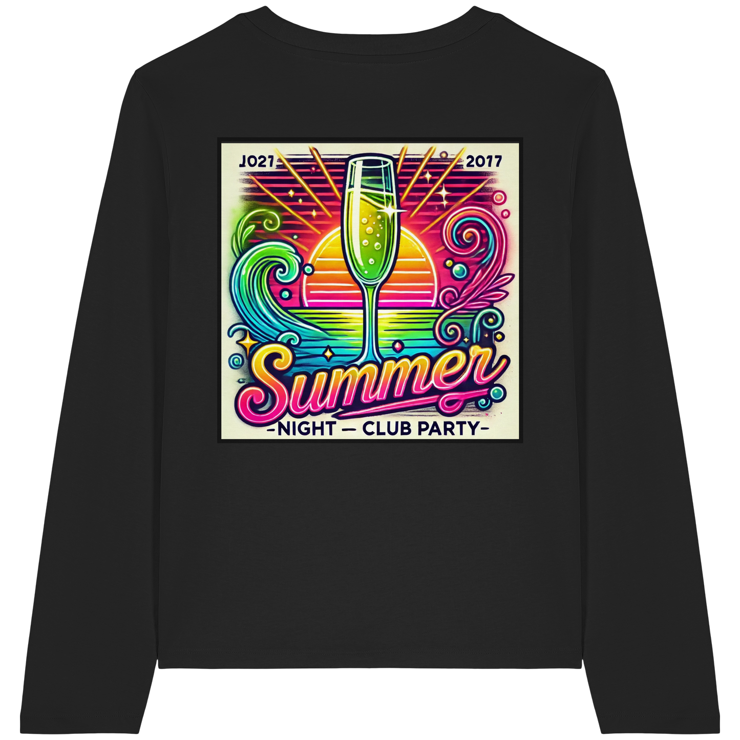 Summer Party Vibes - Womens Organic Longsleeve