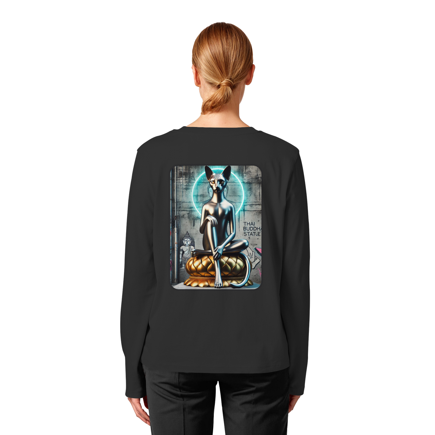 Mystic Cat - Womens Organic Longsleeve