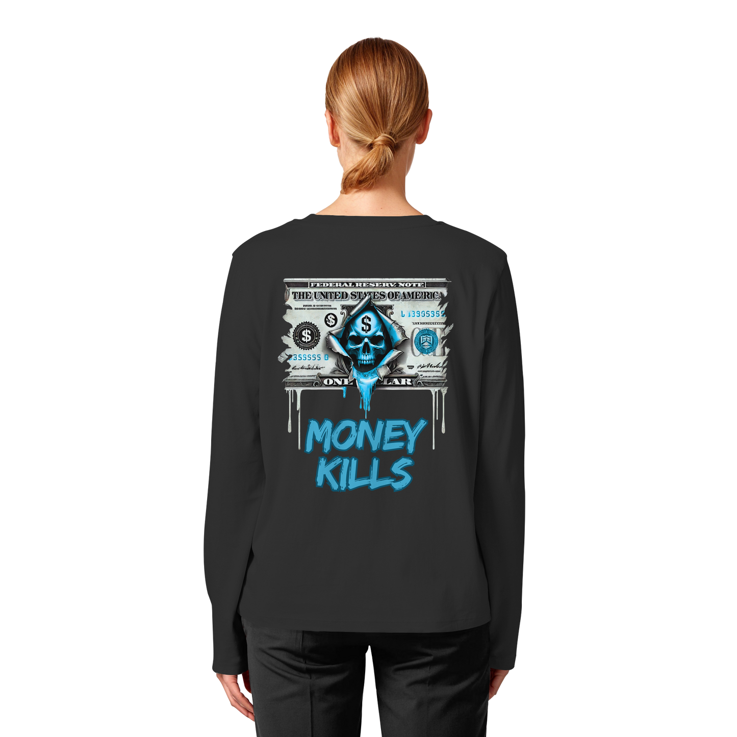 Money Kills - Womens Organic Longsleeve