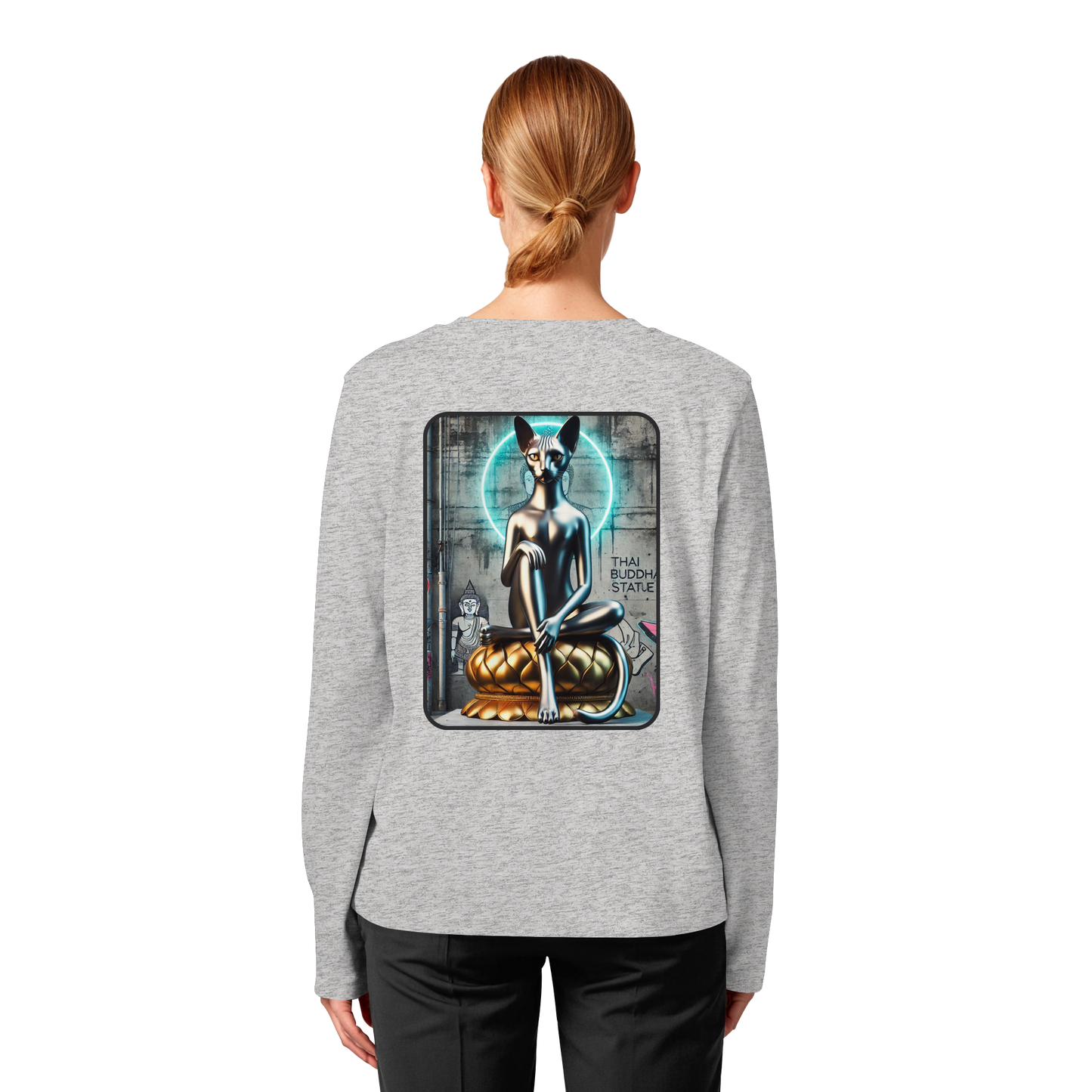 Mystic Cat - Womens Organic Longsleeve