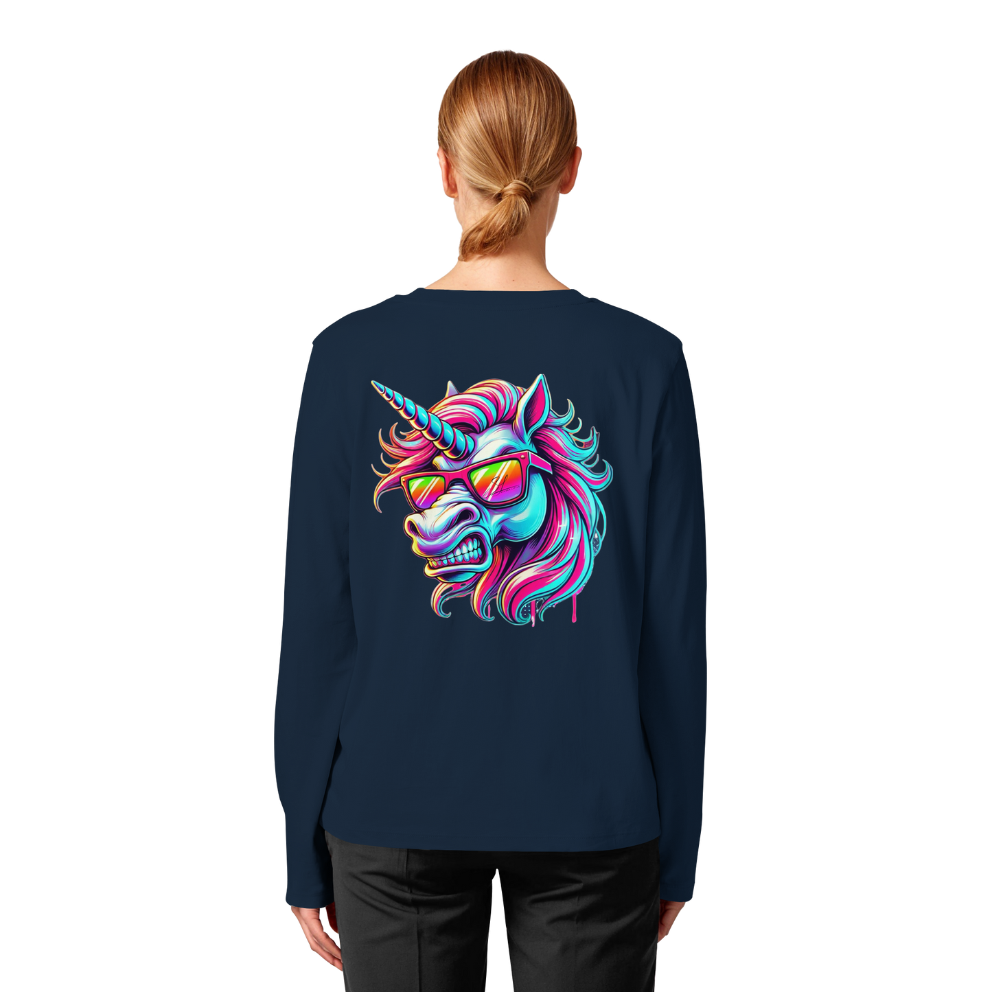 Funky Unicorn - Womens Organic Longsleeve