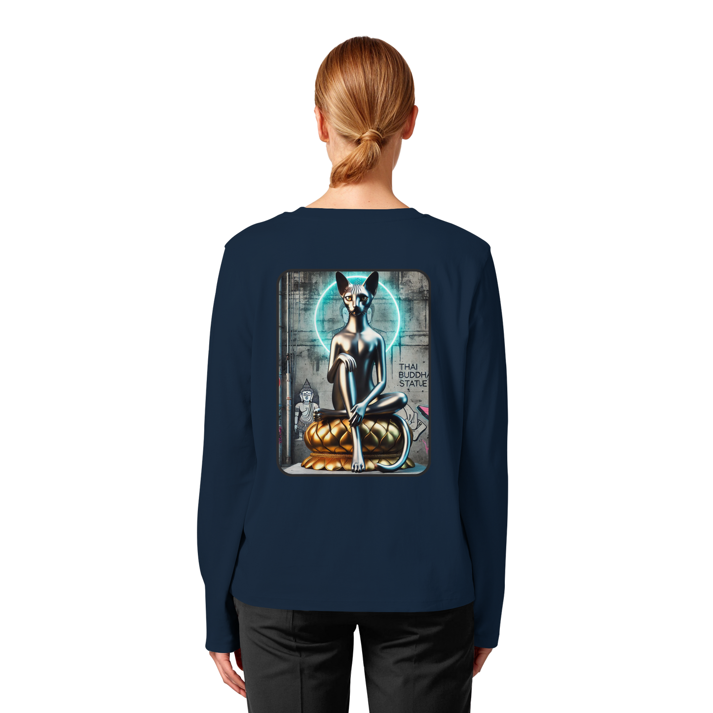 Mystic Cat - Womens Organic Longsleeve