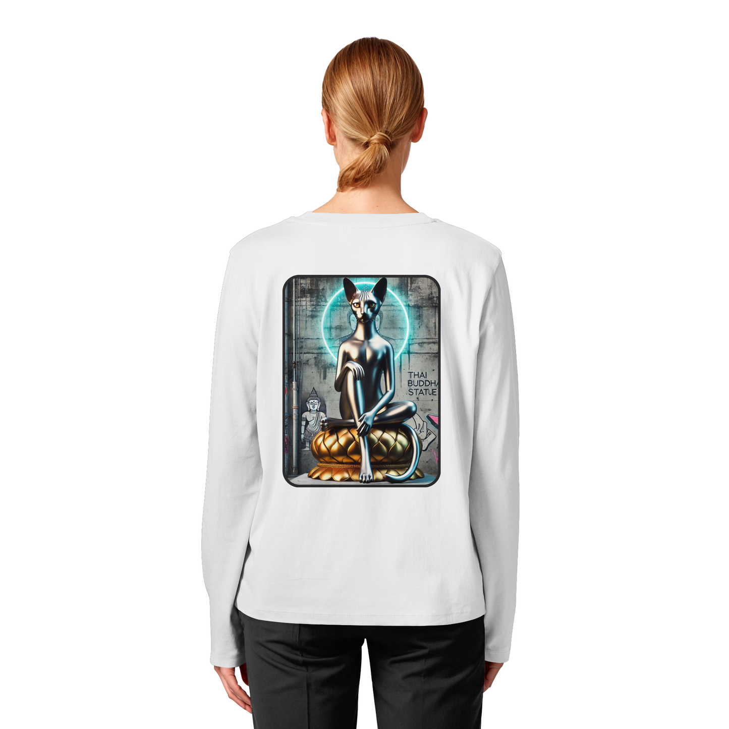 Mystic Cat - Womens Organic Longsleeve