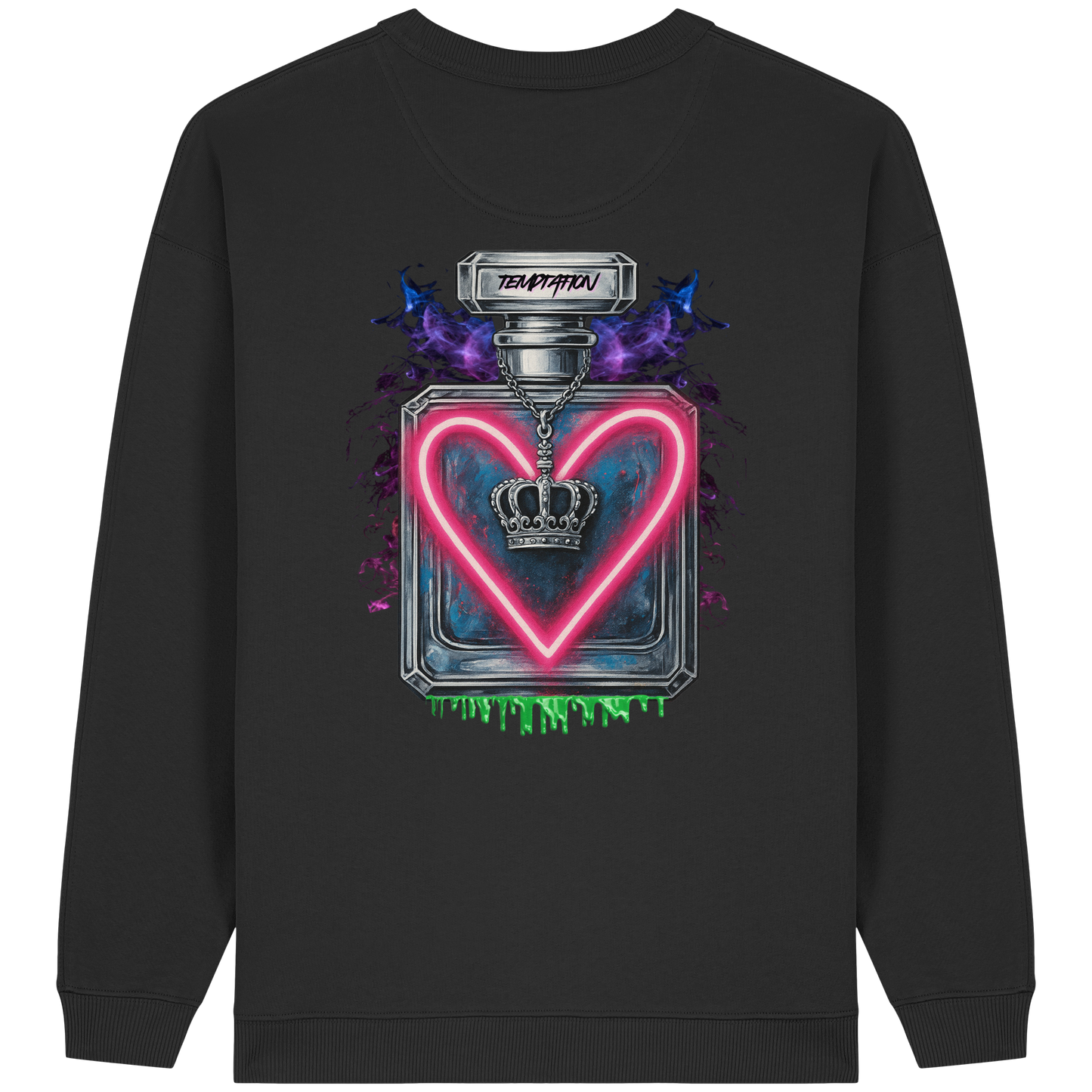 Temptation - Womens Organic Oversized Sweatshirt