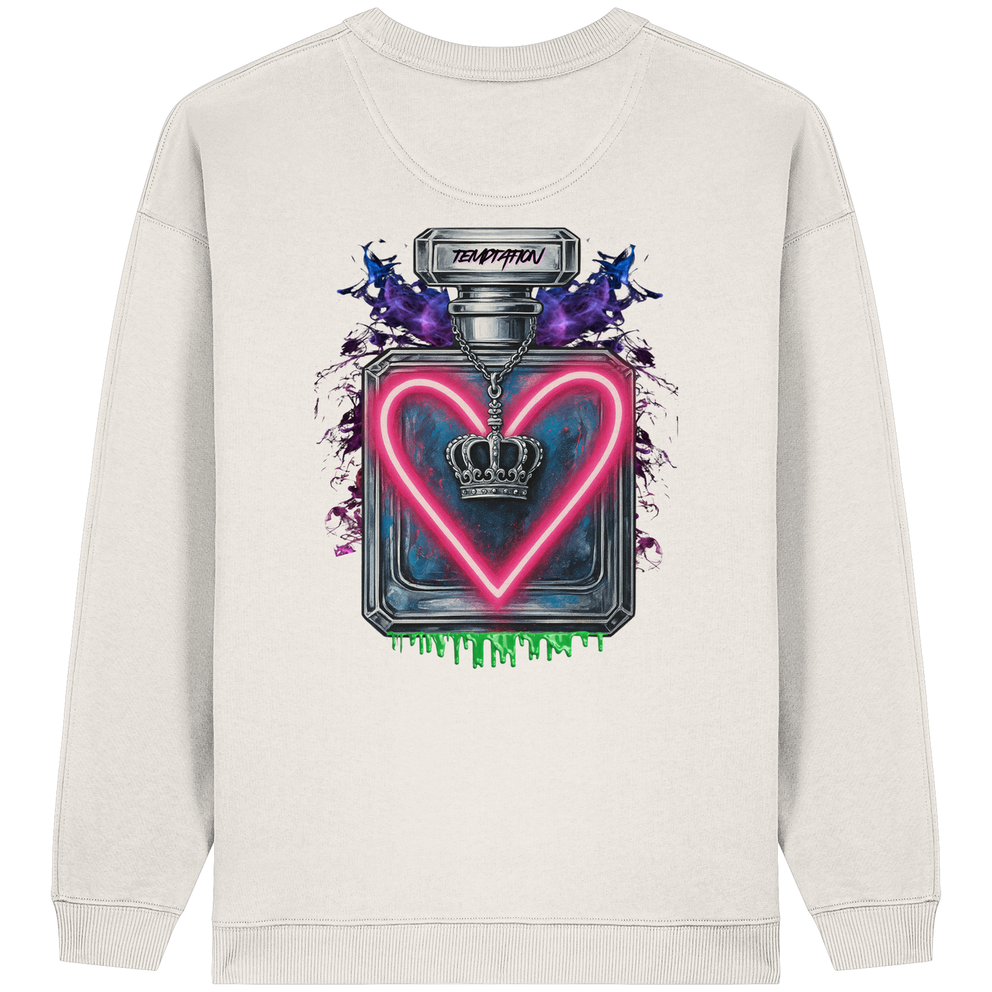 Temptation - Womens Organic Oversized Sweatshirt