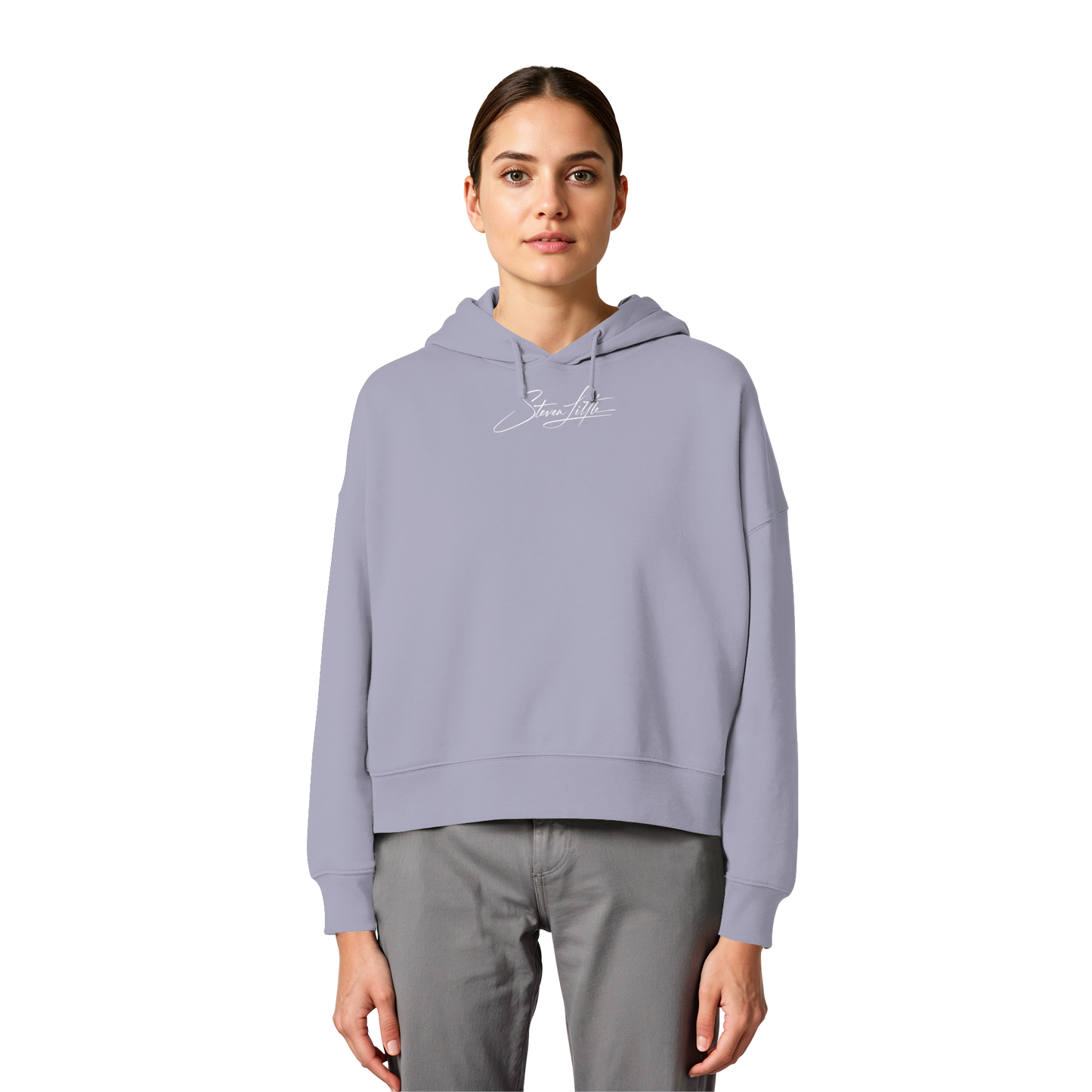Kiss of Attitude - Womens Organic Boxcut Hoodie