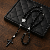 SL Signature Necklace- Obsidian Black Rosary