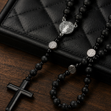 SL Signature Necklace- Obsidian Black Rosary