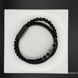 Black Cross Layer Bracelet – Rebel Faith Edition
