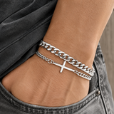Bracelet SL Signature - Chaîne de foi argentée