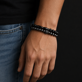 SL Signature Bracelet - Obsidian Balance Duo