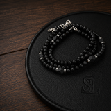 SL Signature Necklace - Obsidian Elements