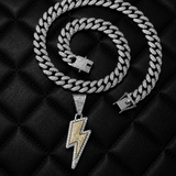 SL Signature Necklace - Iced Lightning Cuban Chain
