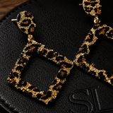 SL Signature Earrings -Leopard Frame Statement Hoops