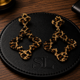 SL Signature Earrings -Leopard Clover Drops